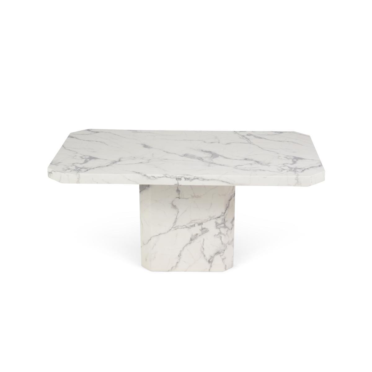 Belle 160cm White Marble Dining Table With Freya Dining Chairs - Cream, 4 Chairs – image 6
