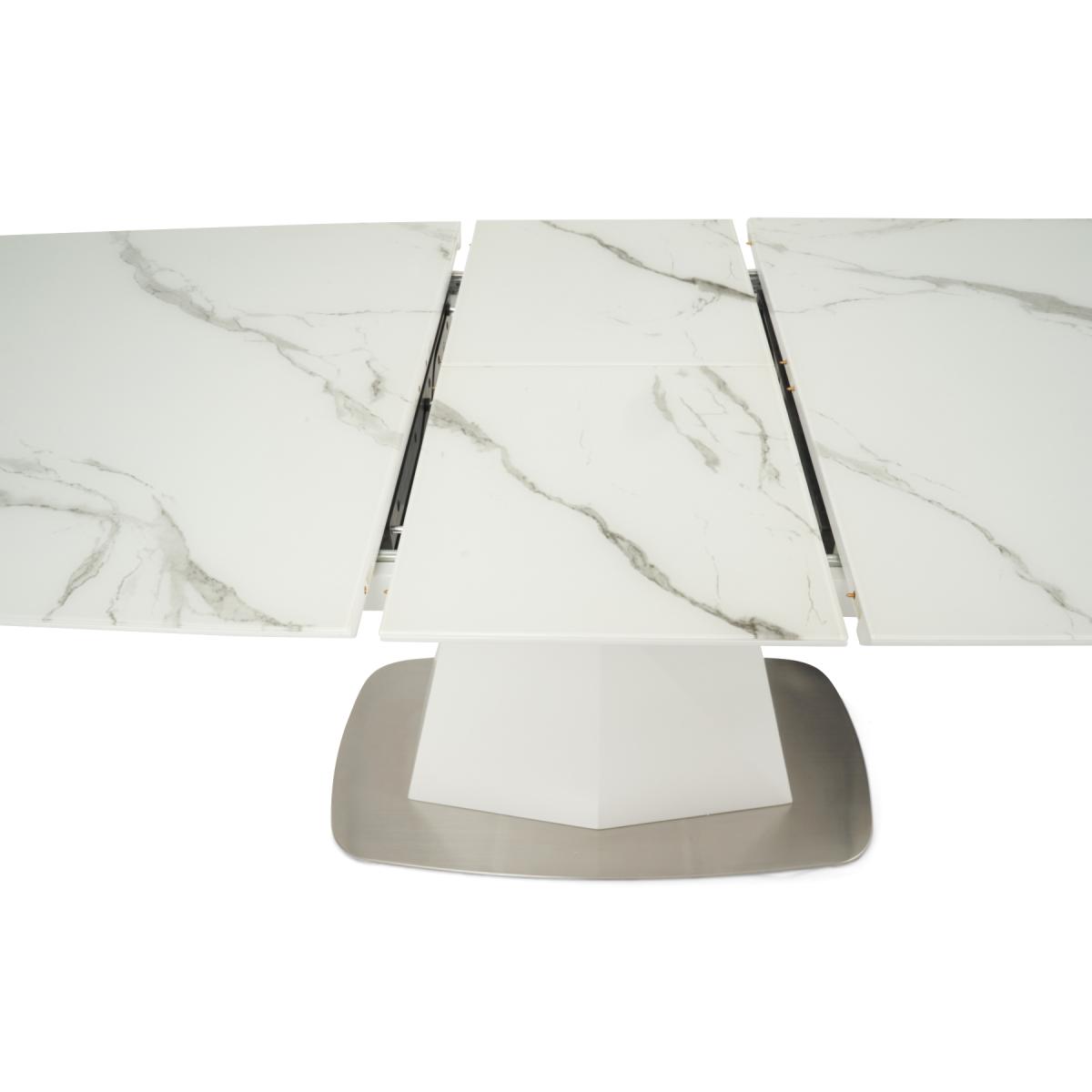 Jackson 160cm White Extending Dining Table with Hampstead Z Chairs - Ivory, 4 Chairs – image 11