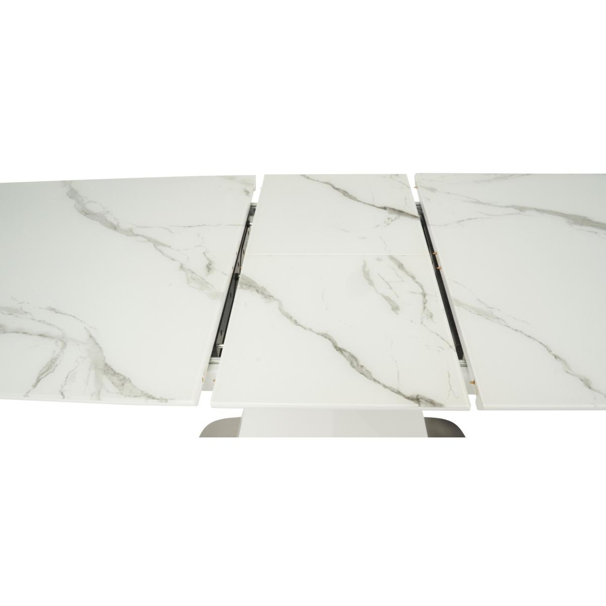 Jackson 160cm White Extending Dining Table with Hampstead Z Chairs - Ivory, 4 Chairs – image 17