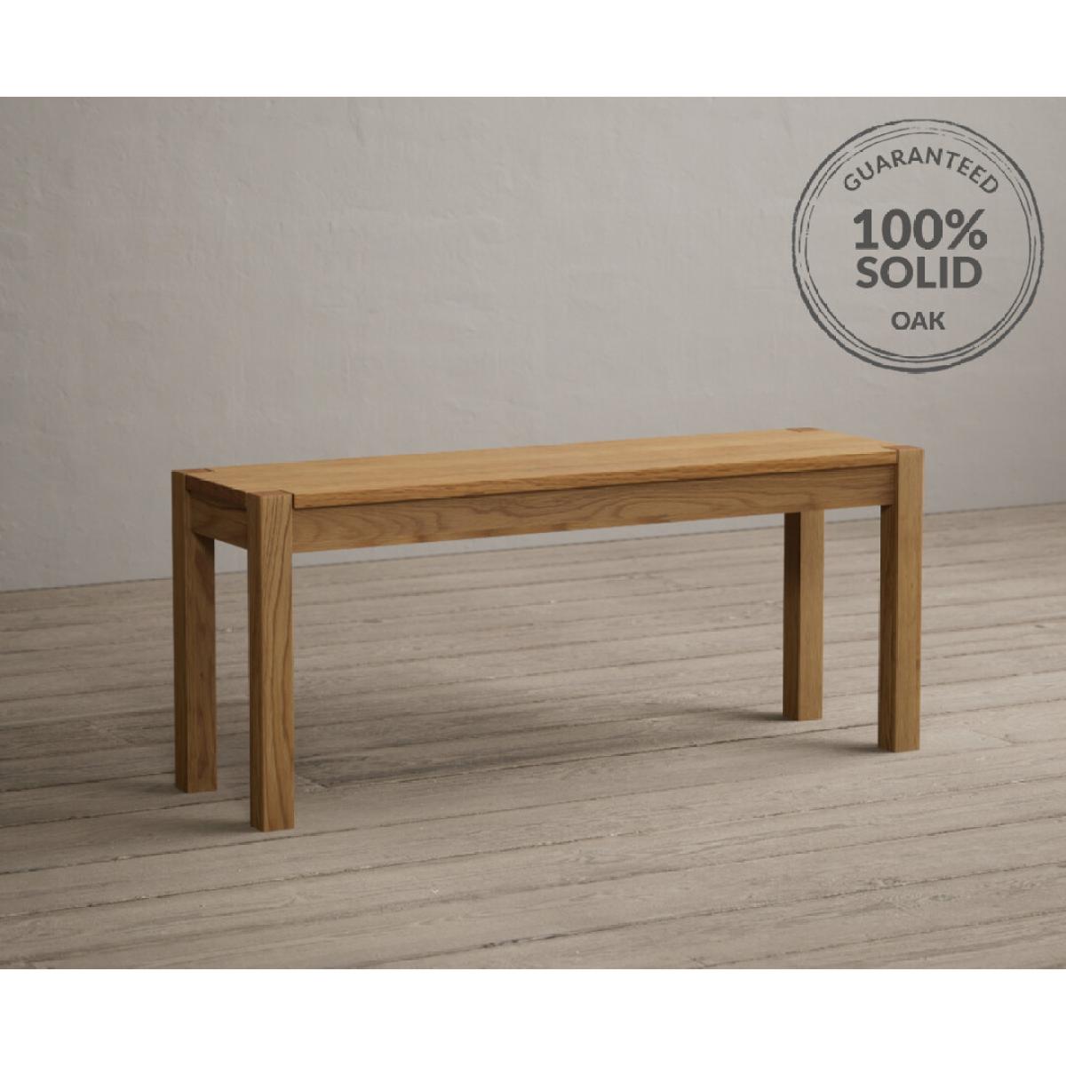 York 120cm Solid Oak Dining Table With 2 Grey Orson Velvet Chairs And 1 York Bench – image 20