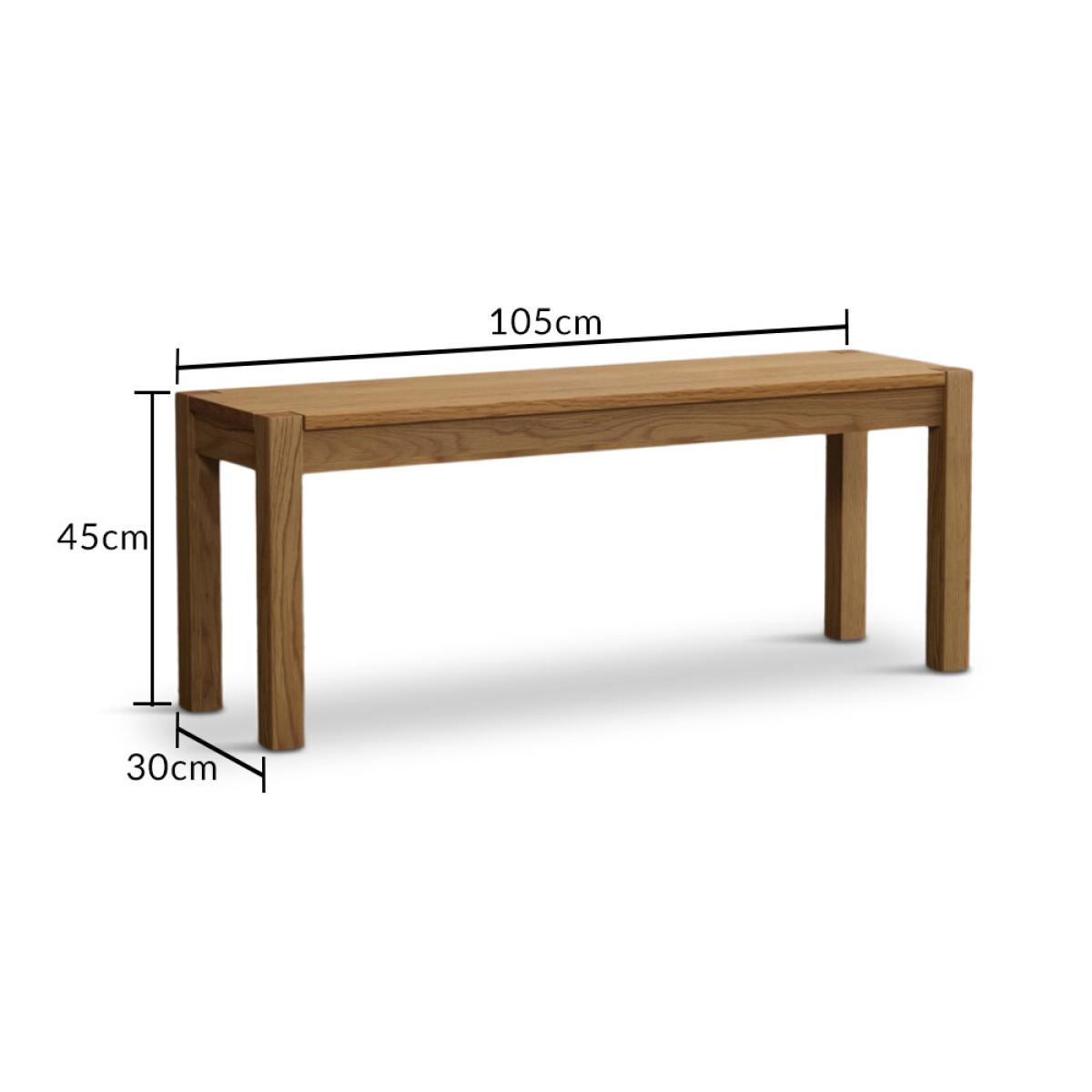 York 120cm Solid Oak Dining Table With 2 Grey Orson Velvet Chairs And 1 York Bench – image 24