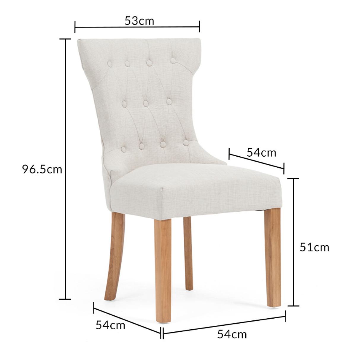 Thetford 180cm Oak Dining Table with 10 Natural Clara Chairs with Thetford 45cm Oak Extensions – image 17