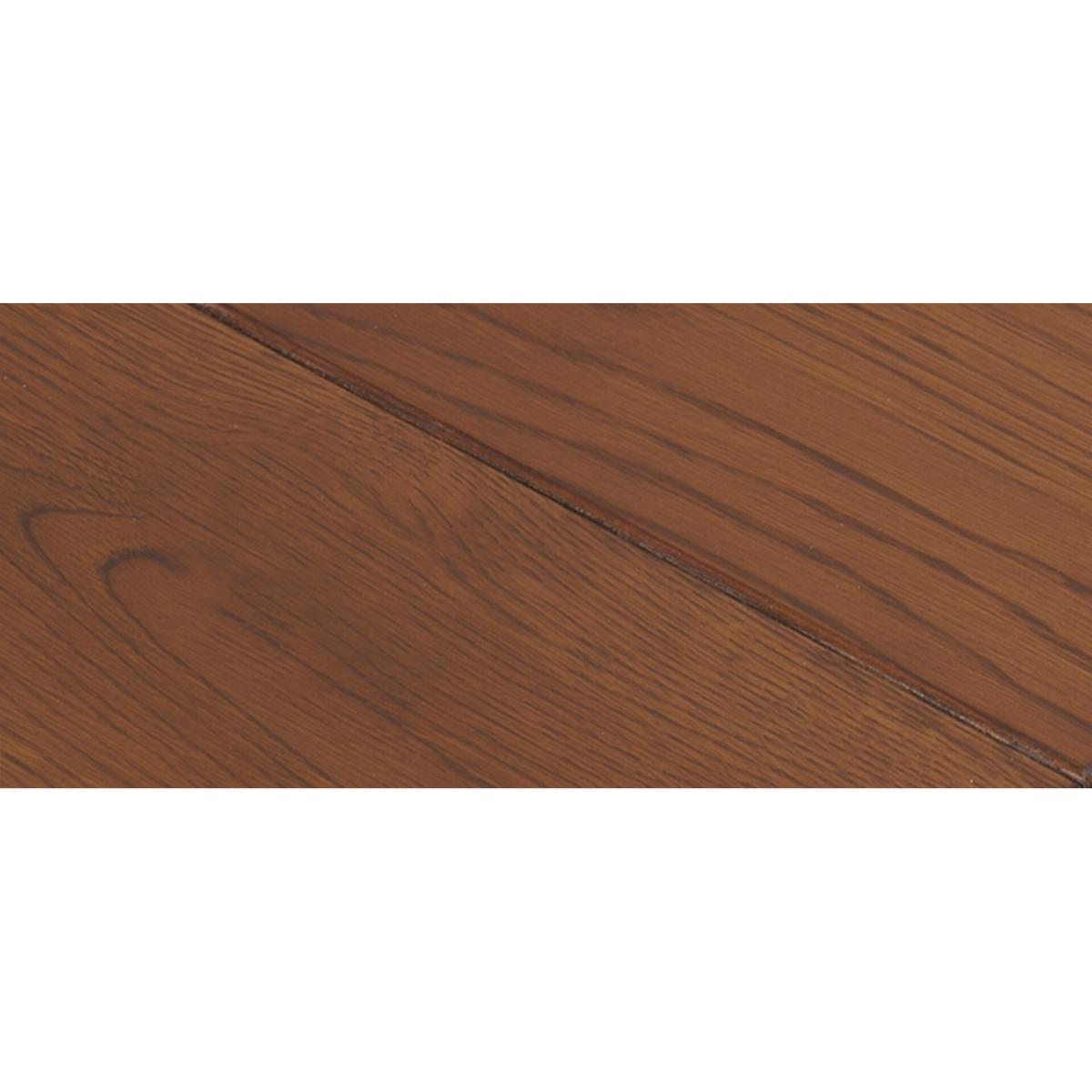 Extending Caversham Dark Oak Dining Table with 8 Natural Darcy Chairs – image 12
