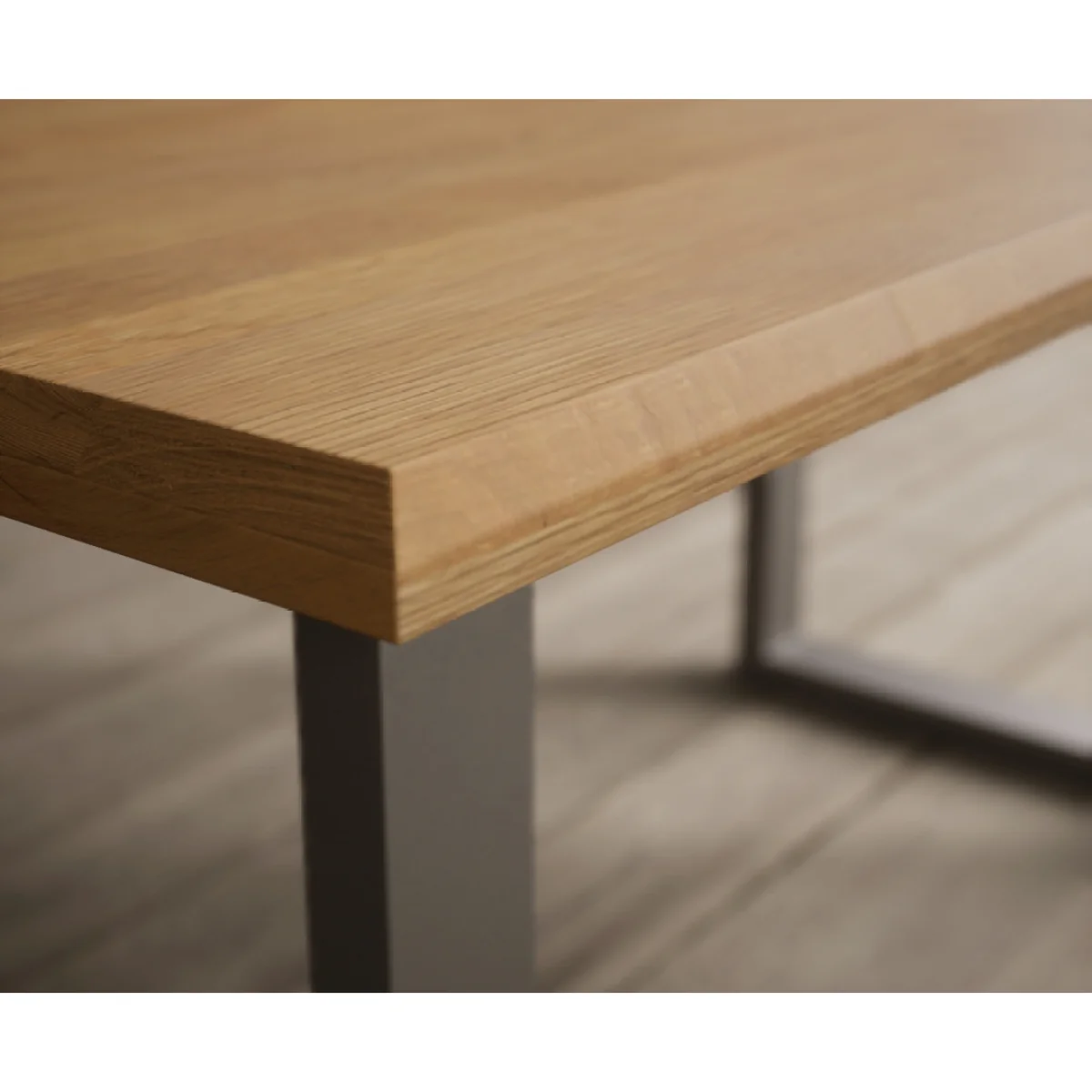 Parker 160cm Solid Oak Dining Table with 2 Brown Larson Chairs with 2 Brown Benches – image 9