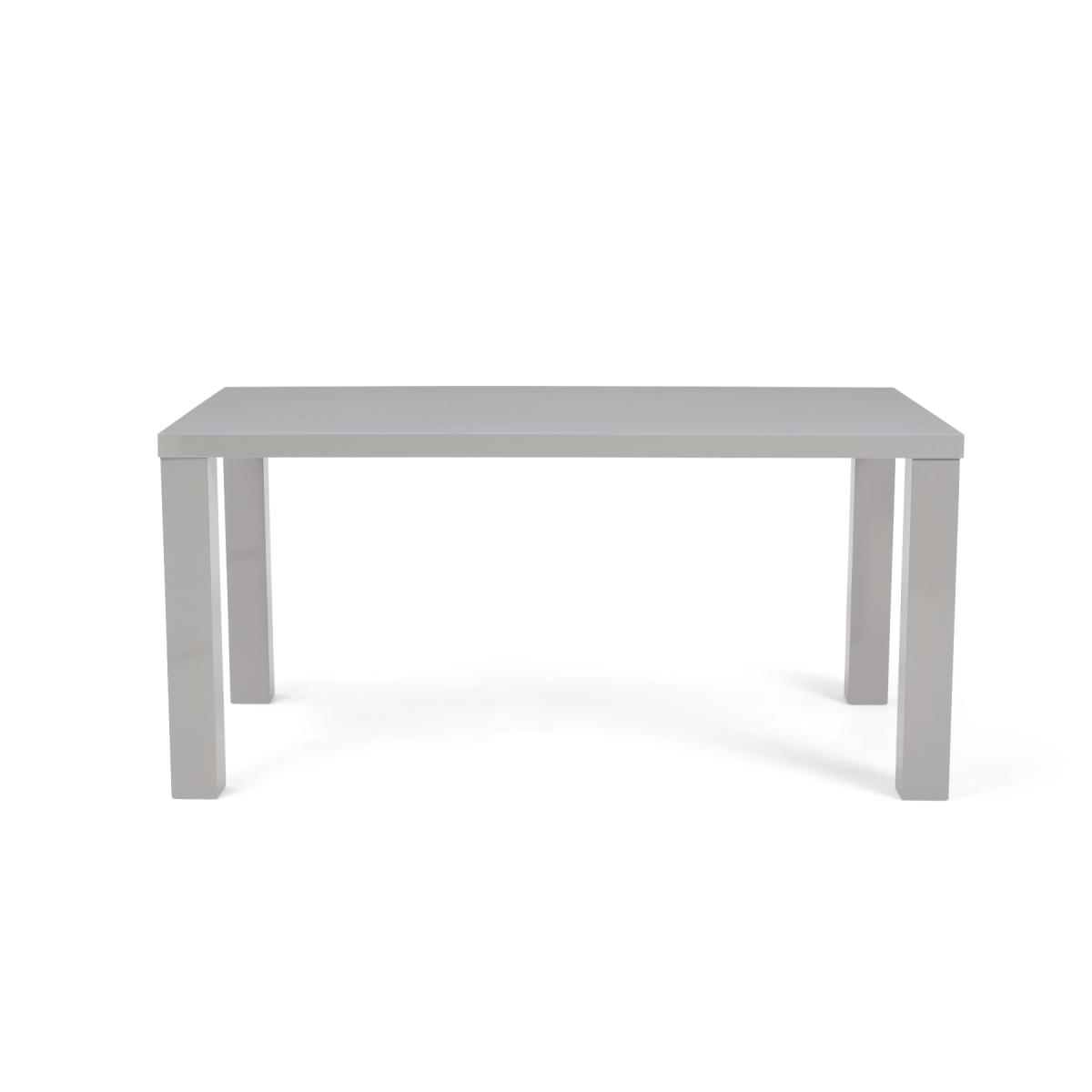Seattle 160cm Light Grey High Gloss Dining Table with 2 Grey Austin Chairs with 2 Grey Benches – image 12