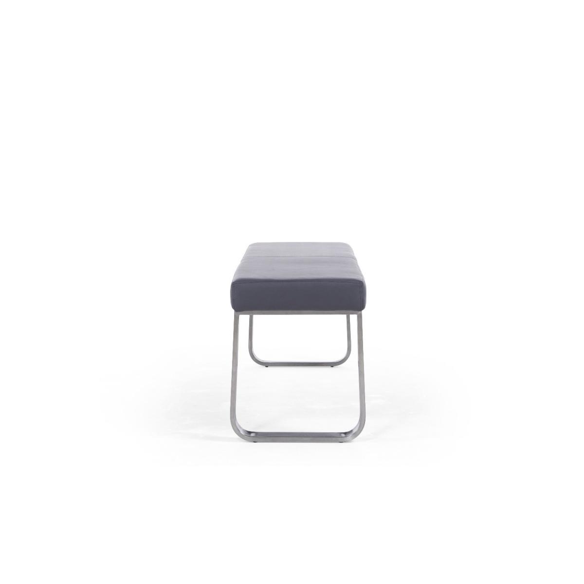 Seattle 160cm Light Grey High Gloss Dining Table with 2 Grey Austin Chairs with 2 Grey Benches – image 23