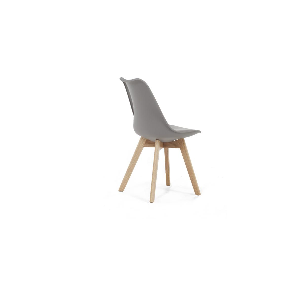 Oxford 120cm Solid Oak Dining Table With 6 Mink Orson Faux Leather Chairs – image 13