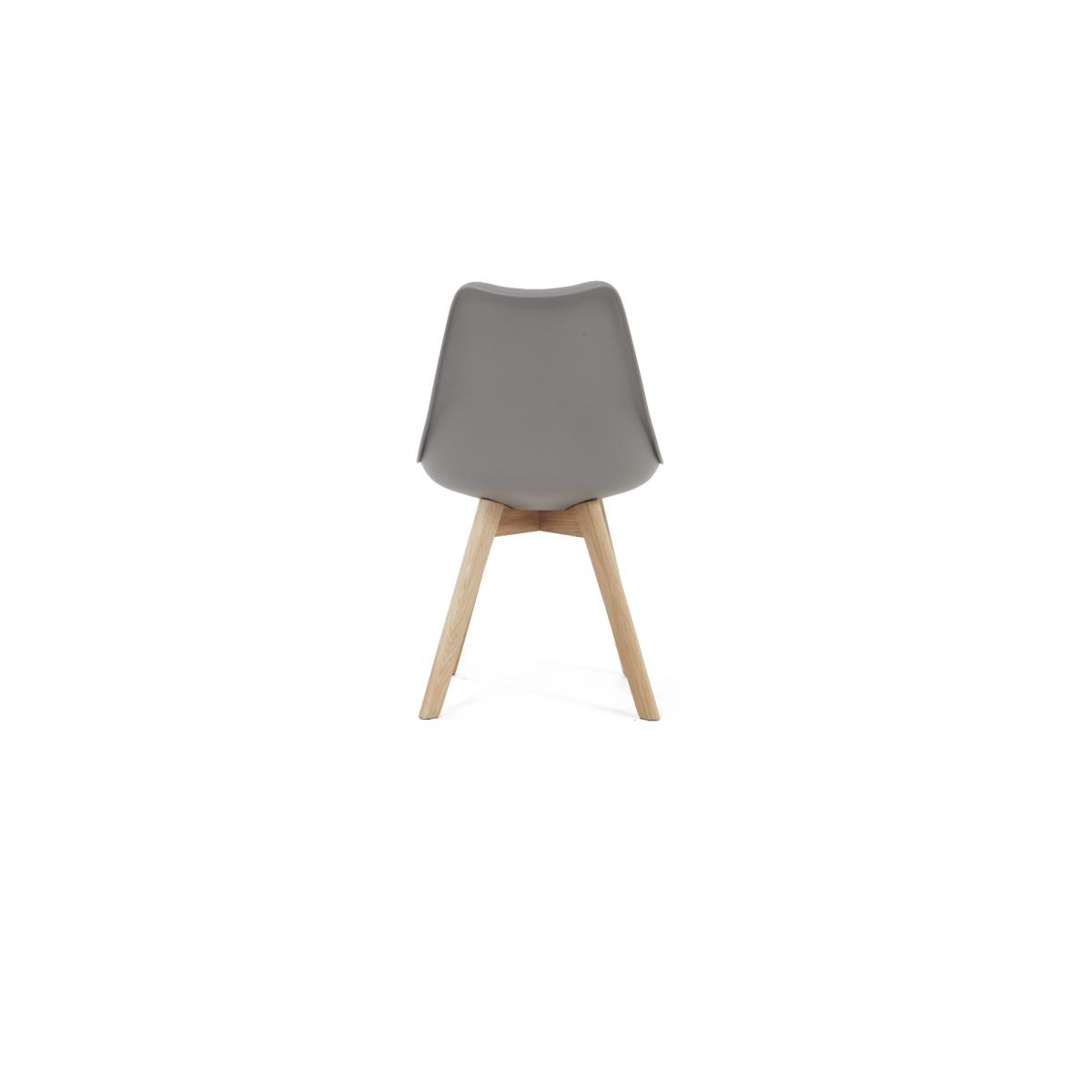 Oxford 120cm Solid Oak Dining Table With 6 Mink Orson Faux Leather Chairs – image 14