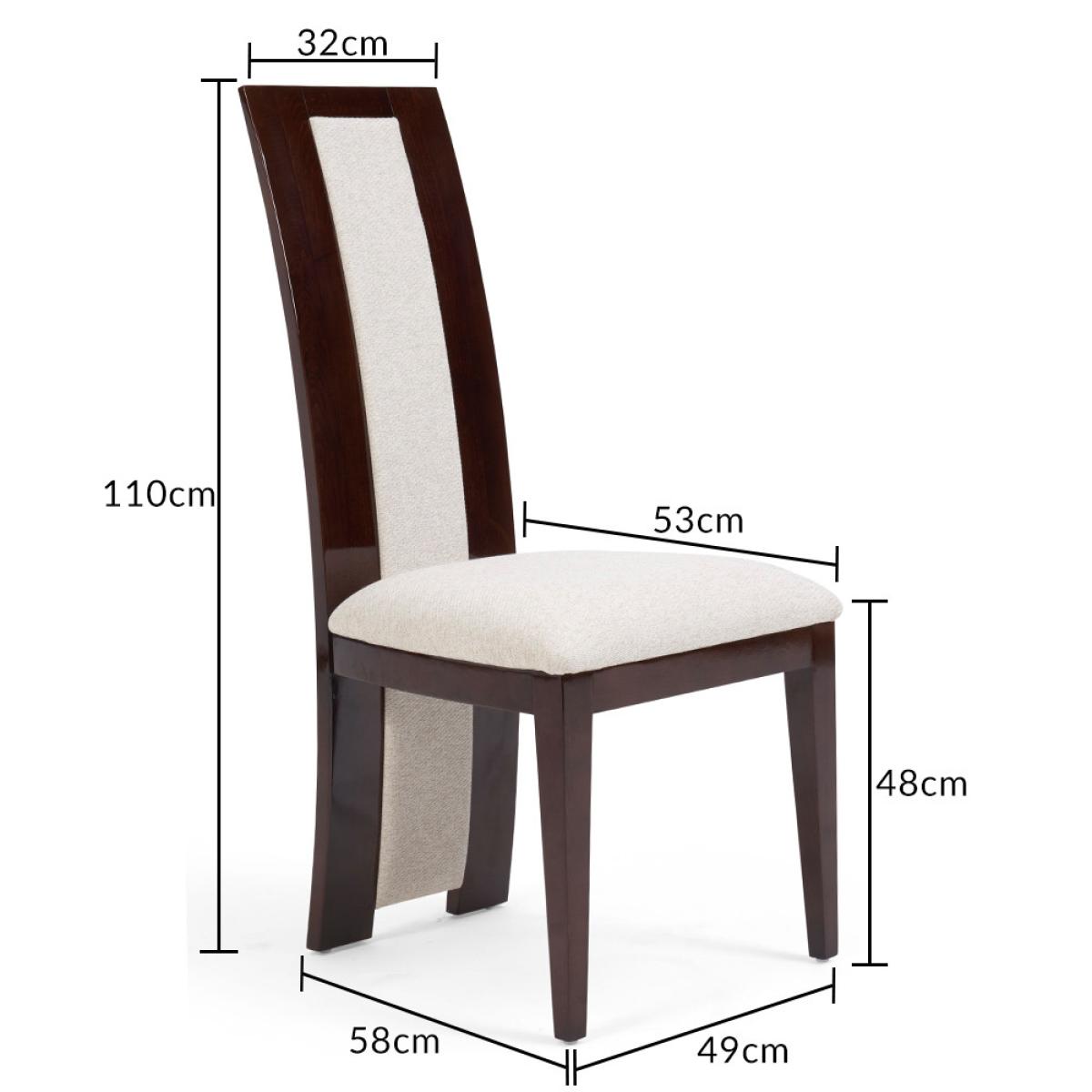 Assisi 180cm Cream Pedestal Marble Dining Table With 4 Brown Novara Chairs – image 21