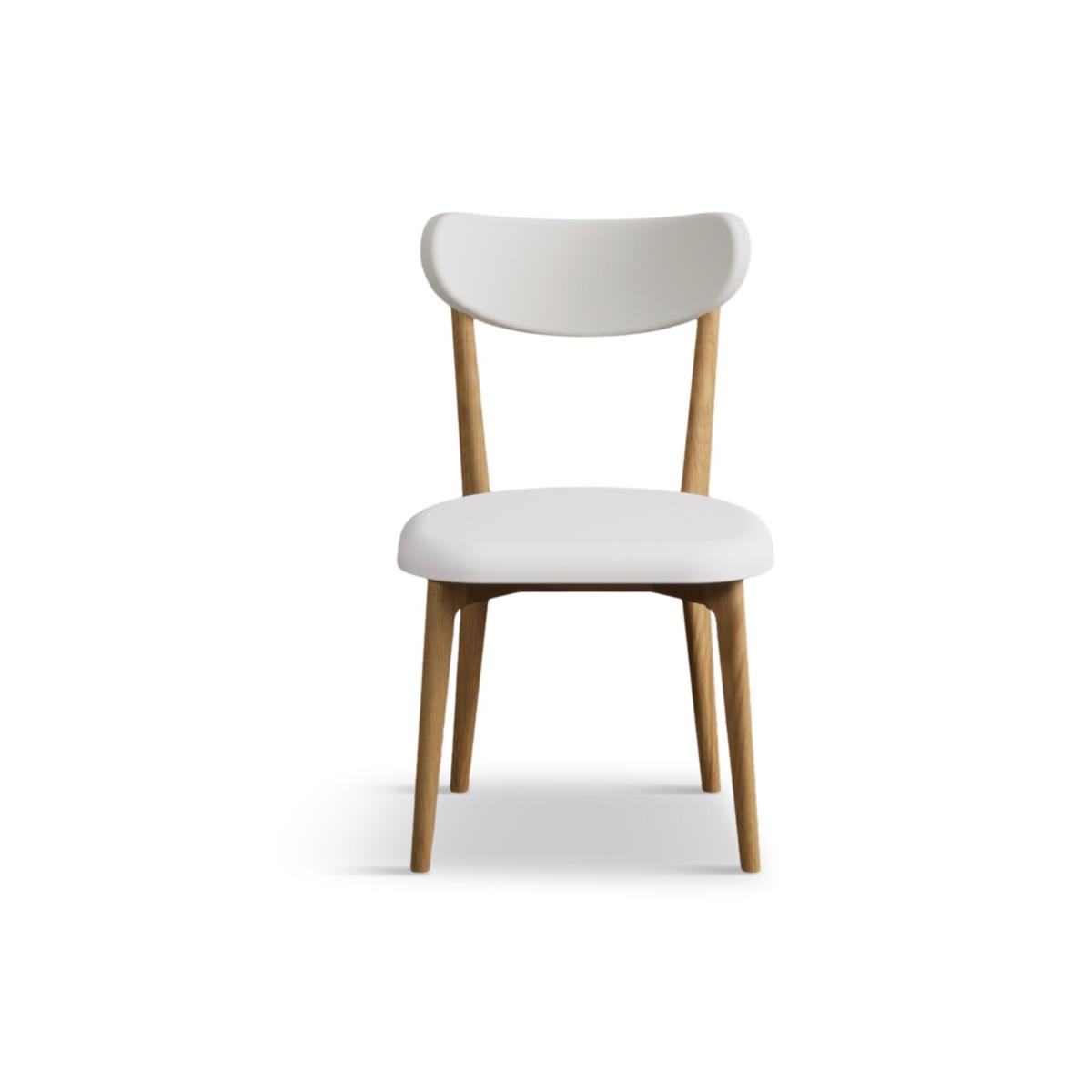 Nordic 150cm Solid Oak and Signal White Painted Dining Table with 2 White Nordic Chairs and 2 Grey Nordic Benches – image 20