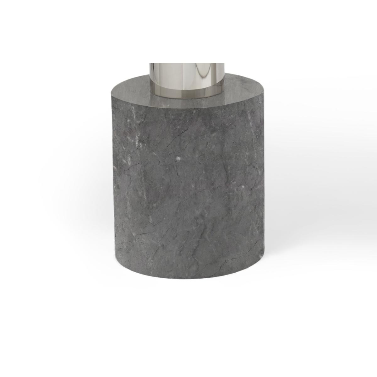 Antonio 220cm Grey Marble Table With 8 Grey Sienna Velvet Chairs – image 8