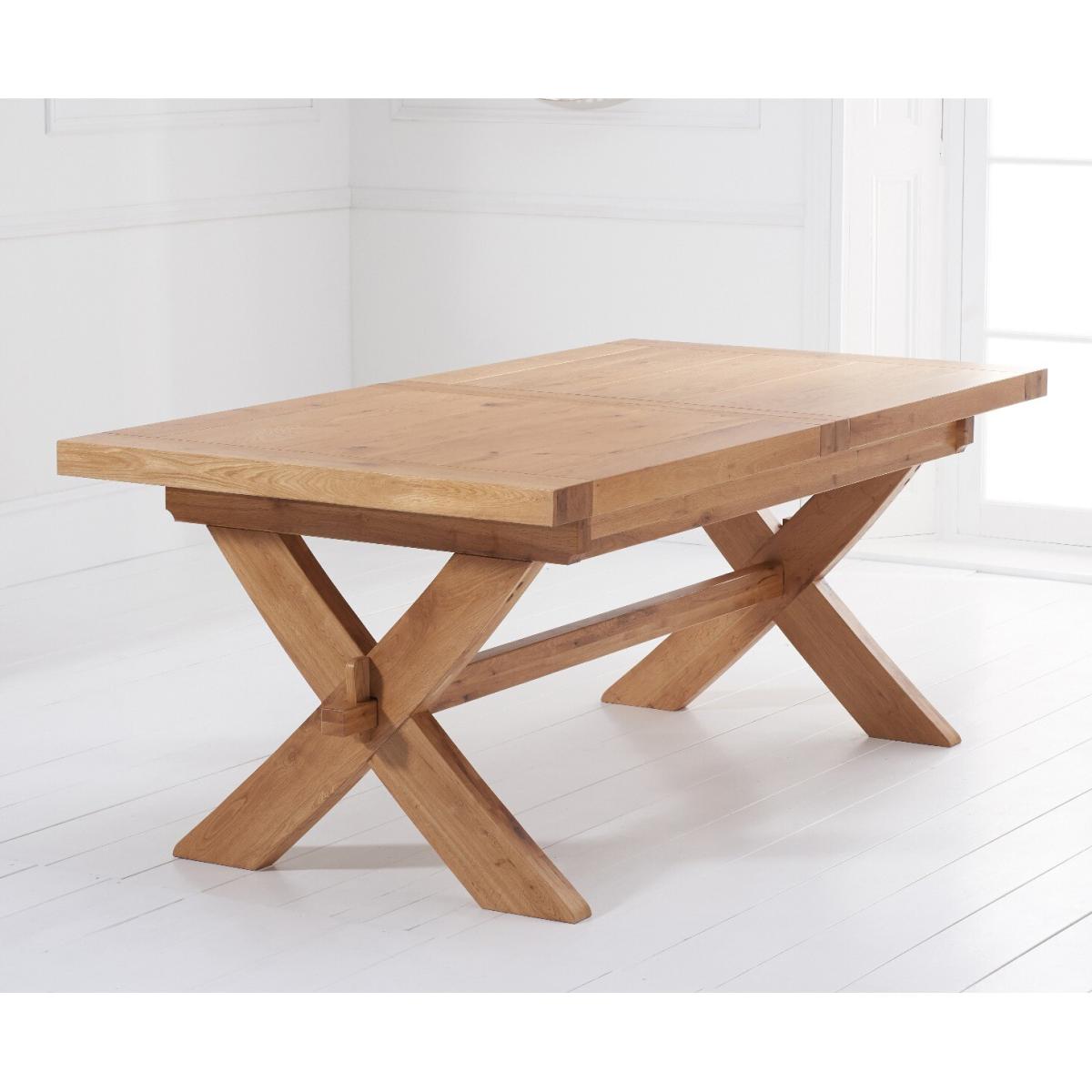 Extending Buckley 200cm Solid Oak Dining Table with 10 Linen Natural Chairs – image 69