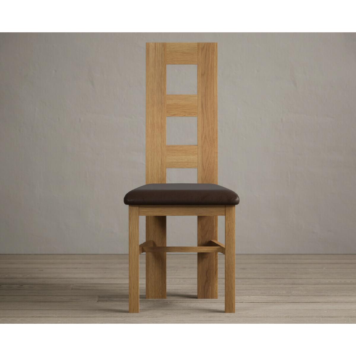 Hertford 120cm Fixed Top Solid Oak Round Pedestal Table With 4 Charcoal Grey Flow Back Chairs – image 8