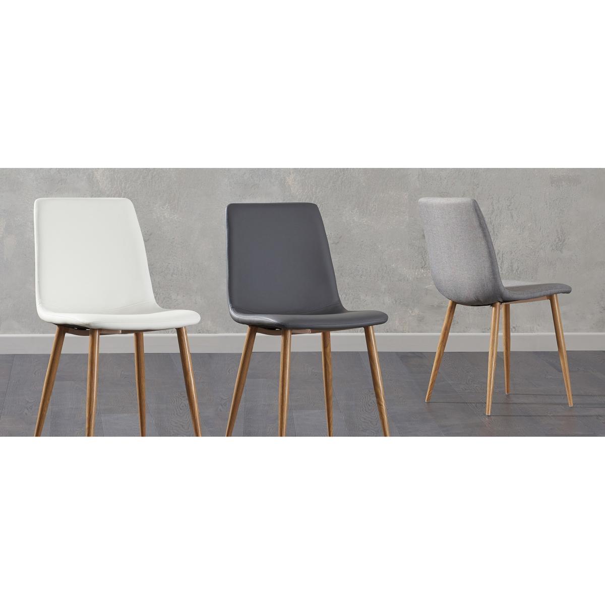 York 150cm Solid Oak Dining Table With 4 Grey Astrid Fabric Chairs And 2 Benches – image 6