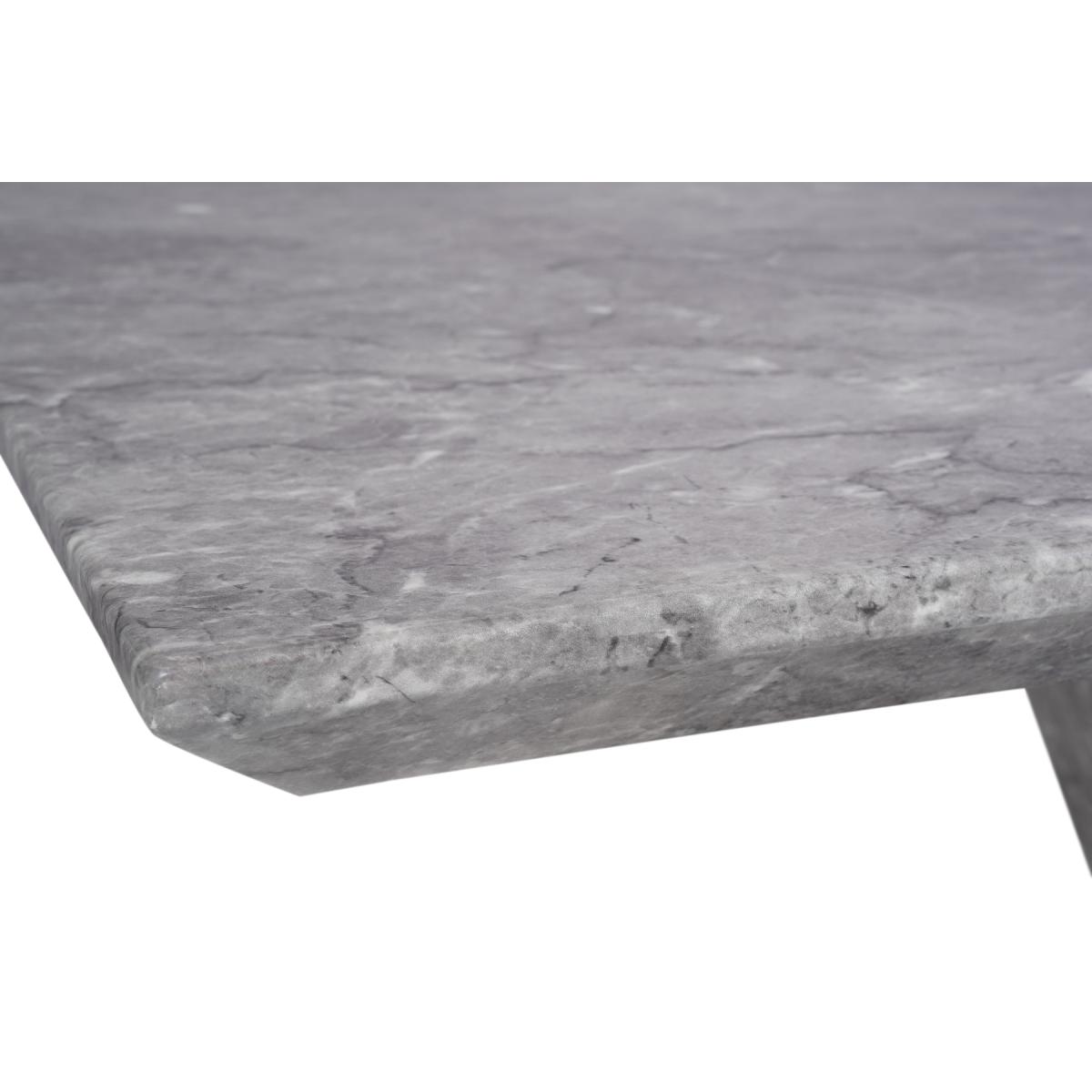 Aaron 160cm Grey Marble Dining Table With 4 Black Hampstead Dining Chairs – image 17