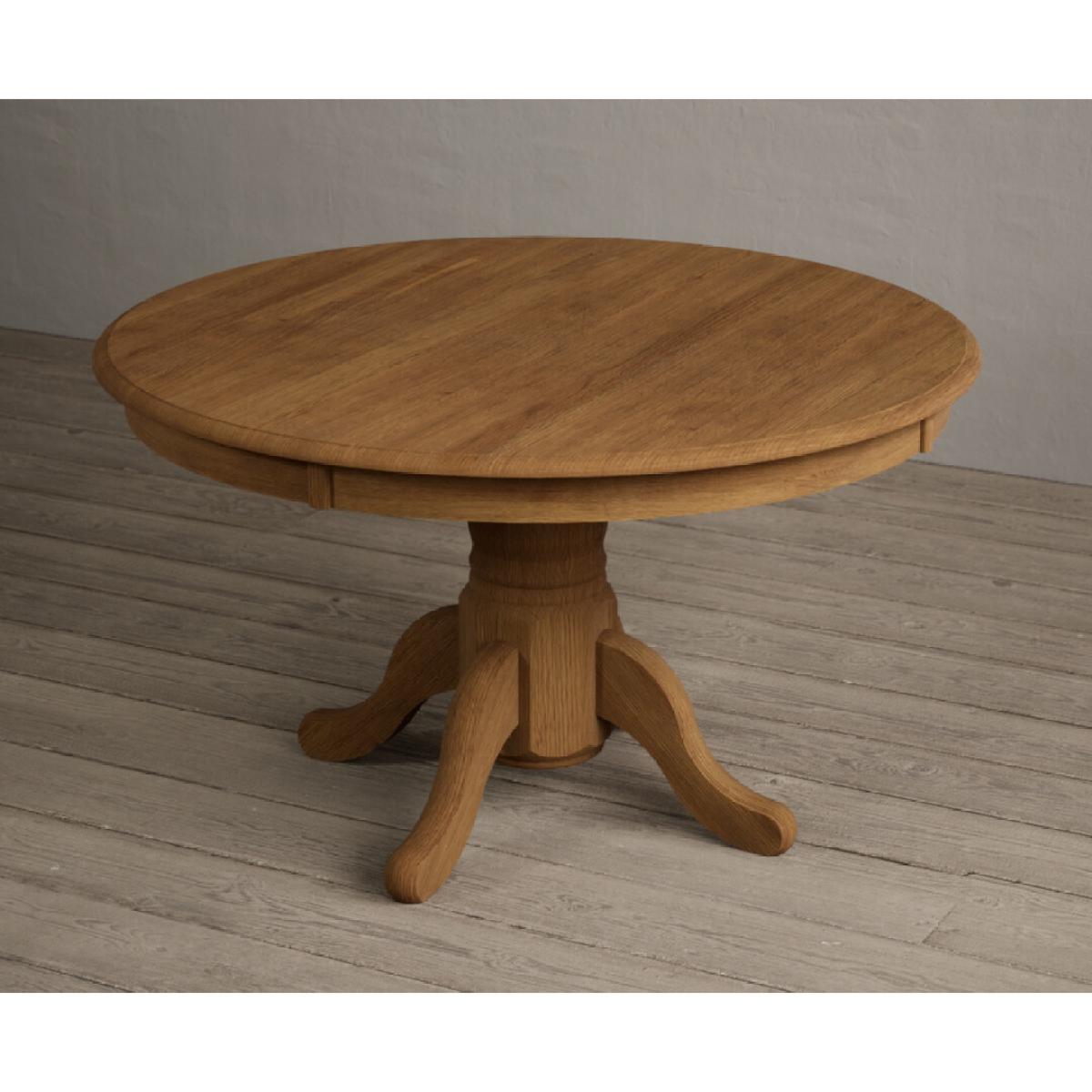 Hertford 120cm Fixed Top Rustic Oak Dining Table with 4 Natural Scroll Back Chairs – image 47