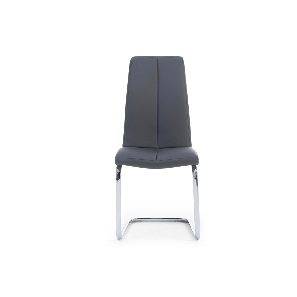 Seattle 160cm Dark Grey High Gloss Dining Table with 4 Grey Gianni Chairs – image 19
