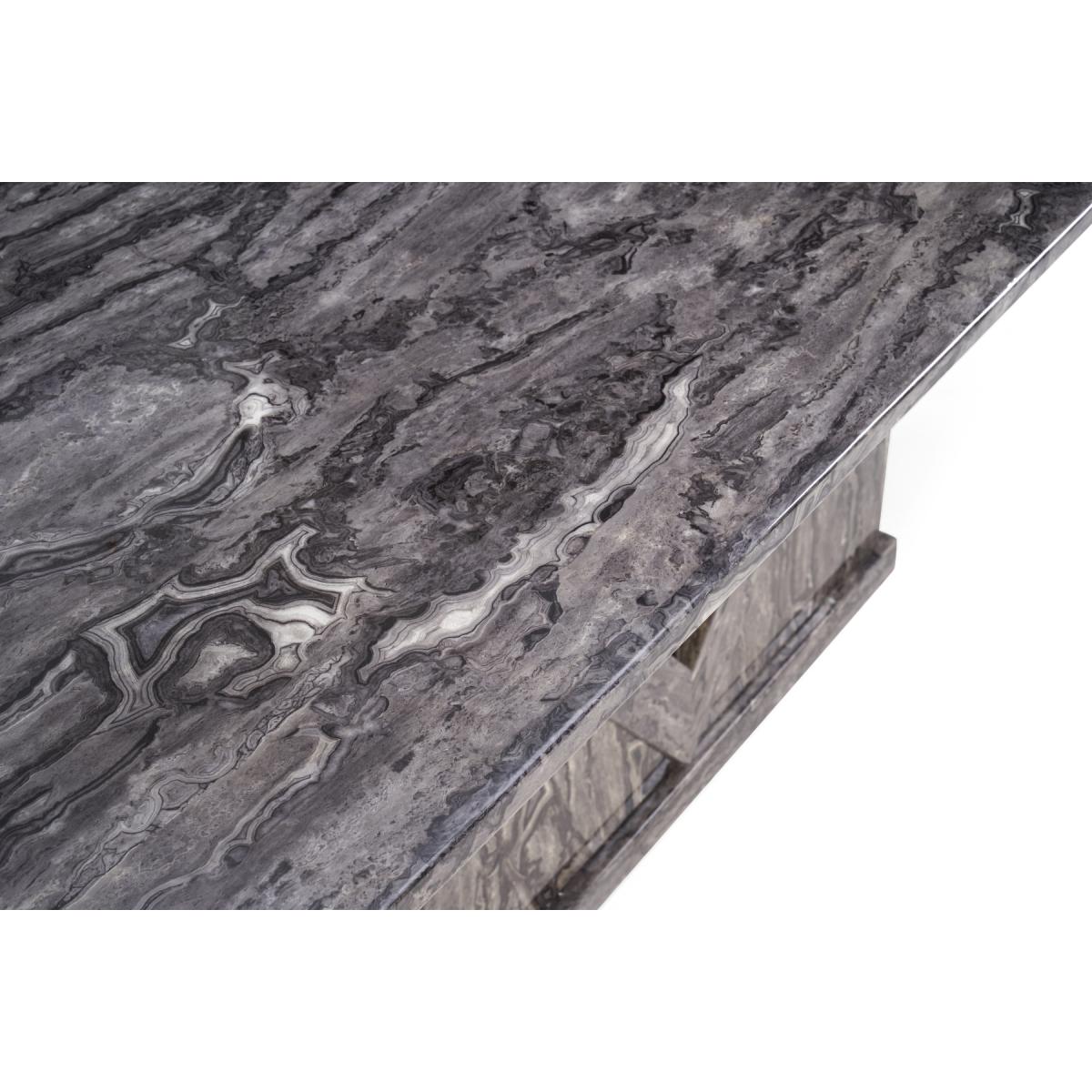 Mocha 220cm Grey Marble Dining Table With 8 Grey Sophia Chairs – image 7