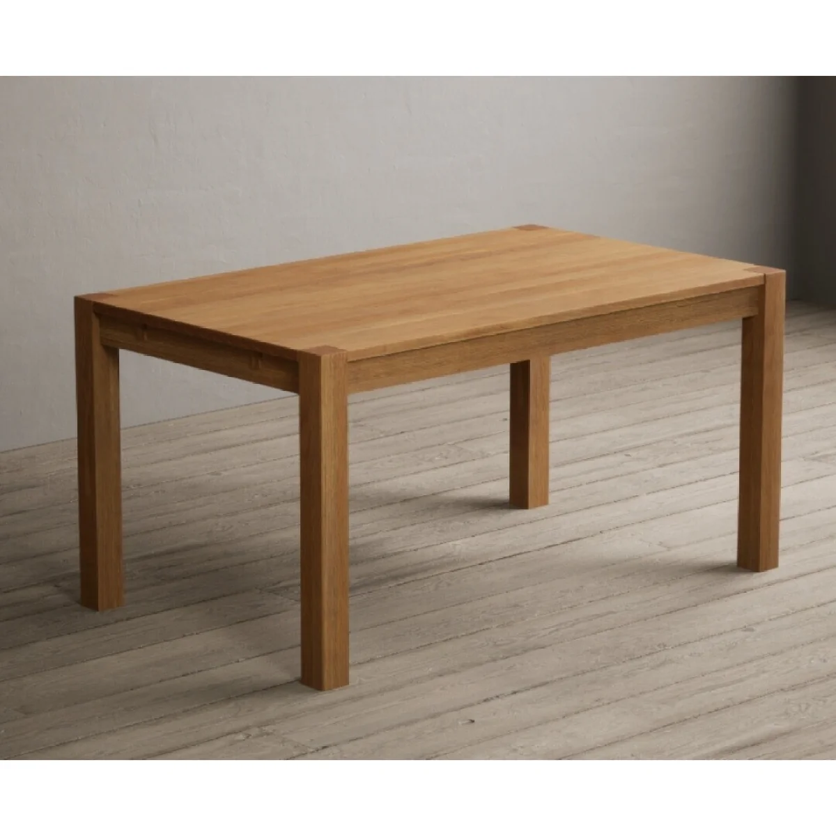 Extending Thetford 150cm Oak Table with 4 Brown Larson Chairs and 2 Brown Benches – image 11
