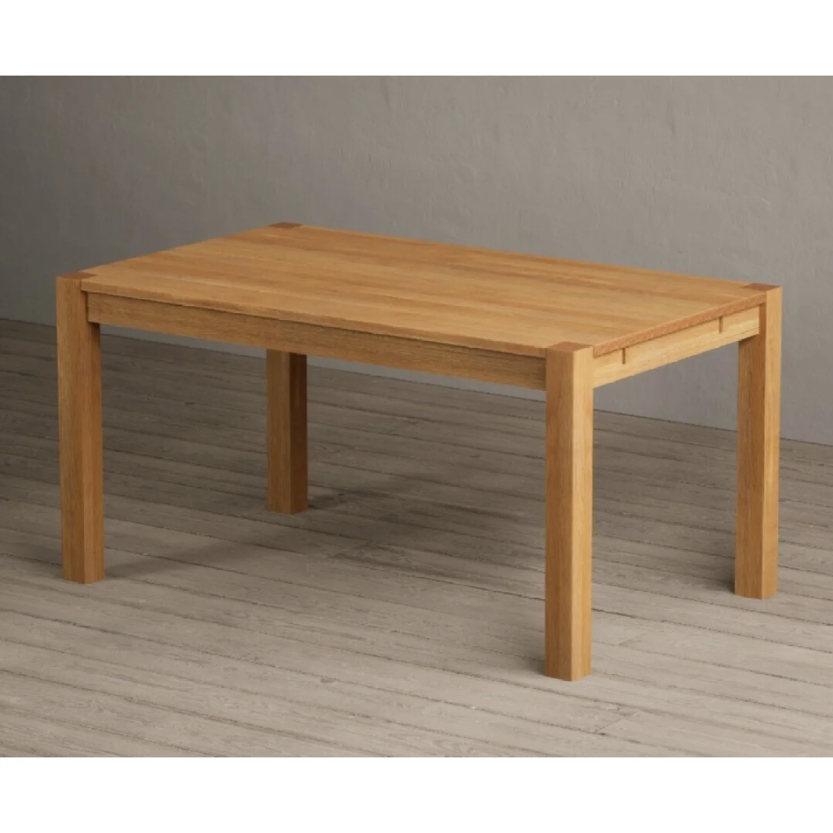 Extending Thetford 150cm Oak Table with 4 Brown Larson Chairs and 2 Brown Benches – image 15