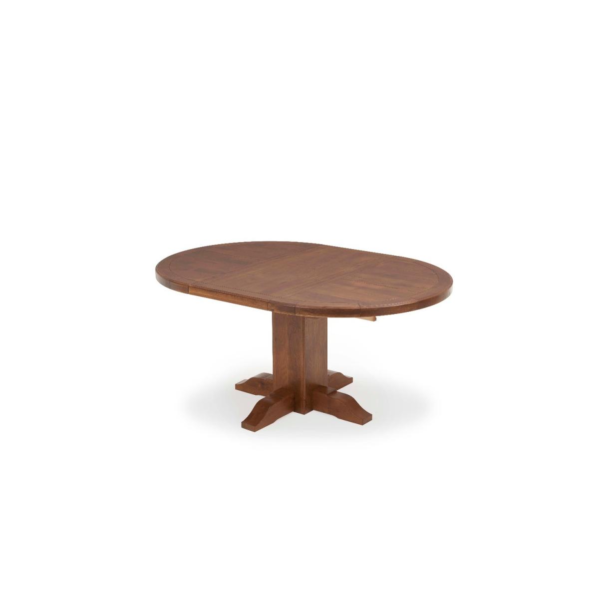 Extending Helmsley Dark Oak Pedestal Dining Table with 4 Grey Keswick Chairs – image 28