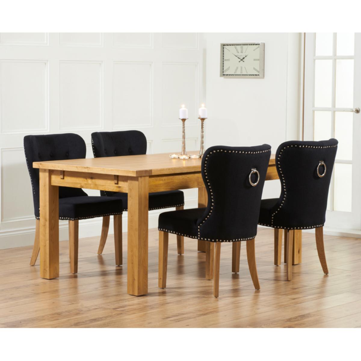 Thetford 180cm Oak Dining Table with 10 Grey Keswick Chairs – image 2