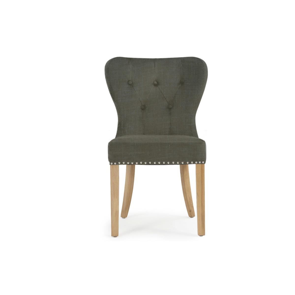 Thetford 180cm Oak Dining Table with 10 Grey Keswick Chairs – image 19