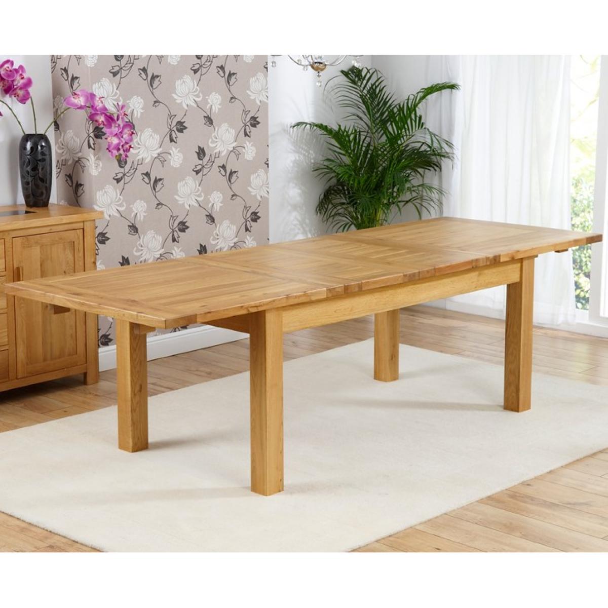 Thetford 180cm Oak Dining Table with 10 Grey Keswick Chairs – image 3