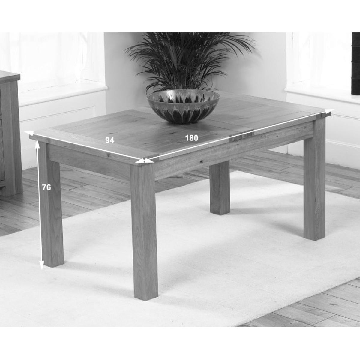 Thetford 180cm Oak Dining Table with 10 Grey Keswick Chairs – image 7