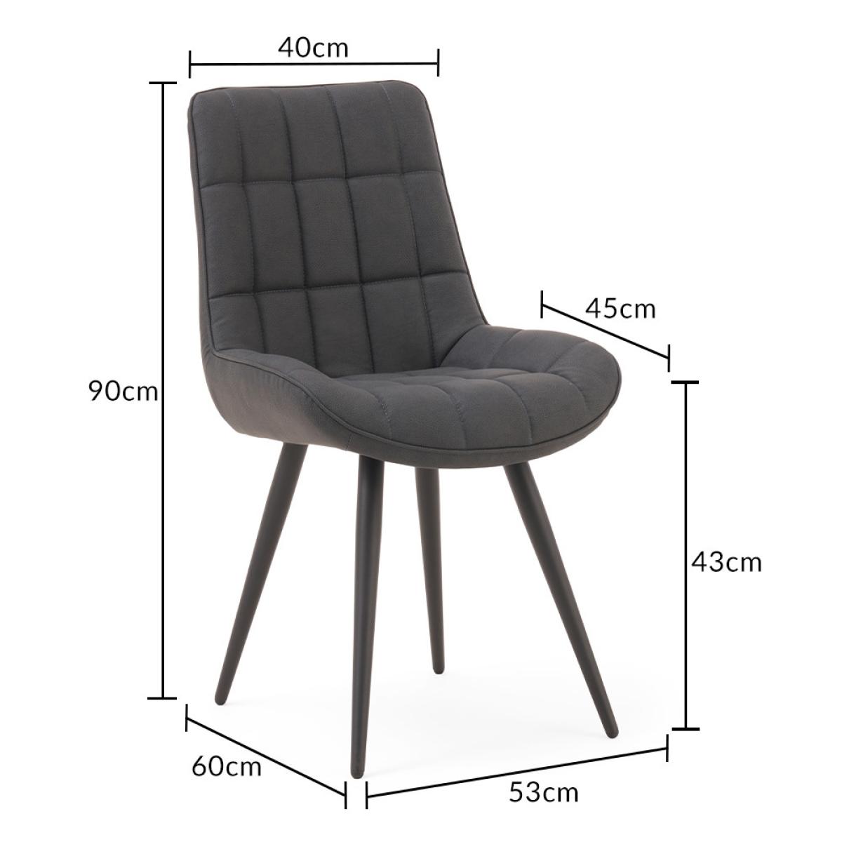 Verona 150cm Oak Table With 4 Grey Larson Faux Leather Chairs – image 19
