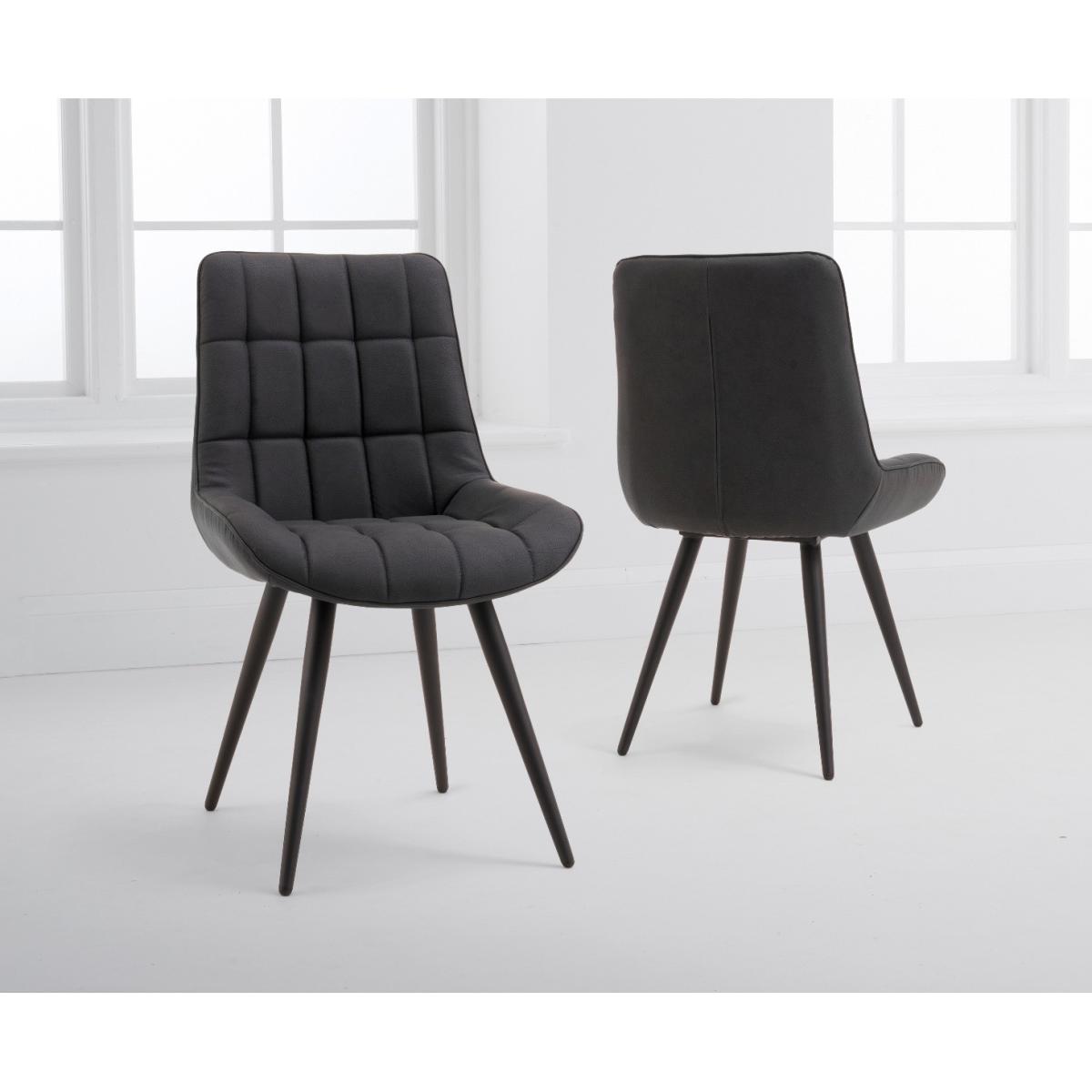 Verona 150cm Oak Table With 4 Grey Larson Faux Leather Chairs – image 4