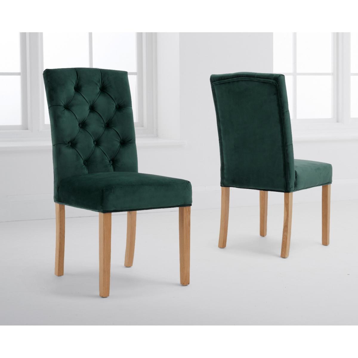 Verona 180cm Solid Oak Dining Table with Claudia Velvet Chairs - Blue, 6 Chairs – image 11