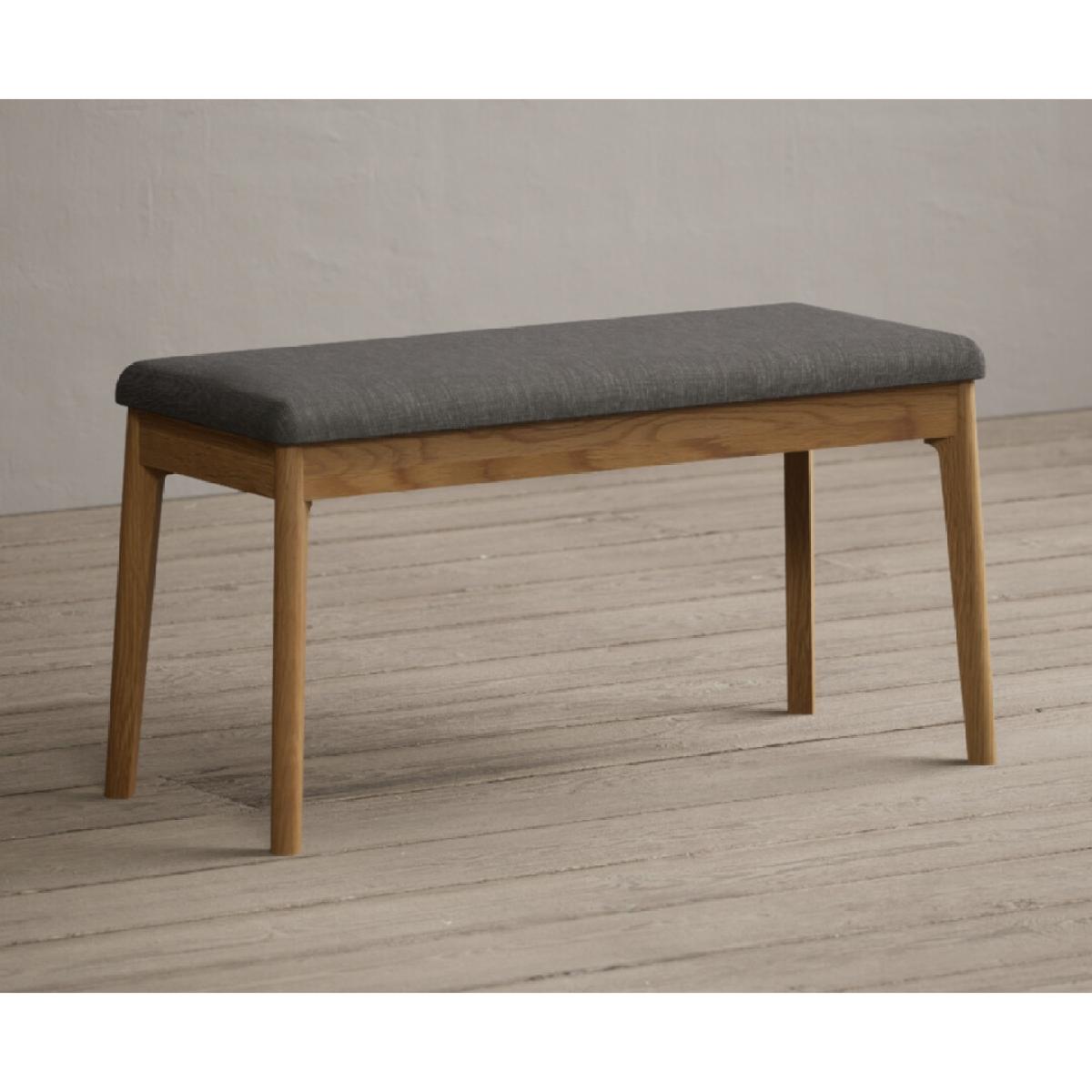 Nordic 150cm Solid Oak and Signal White Painted Dining Table with 2 Grey Nordic Chairs with 1 Grey Bench – image 22