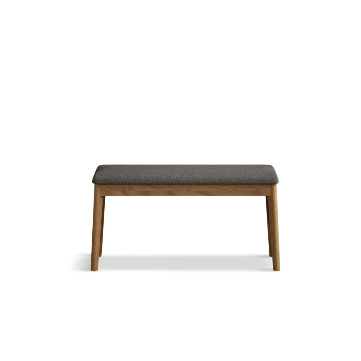 Nordic 150cm Solid Oak and Signal White Painted Dining Table with 2 Grey Nordic Chairs with 1 Grey Bench – image 23