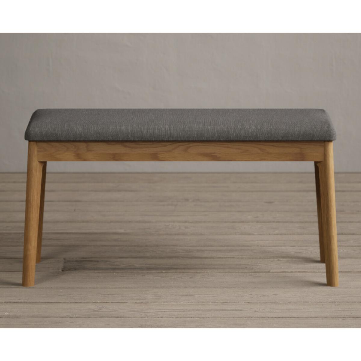 Nordic 150cm Solid Oak and Signal White Painted Dining Table with 2 Grey Nordic Chairs with 1 Grey Bench – image 26
