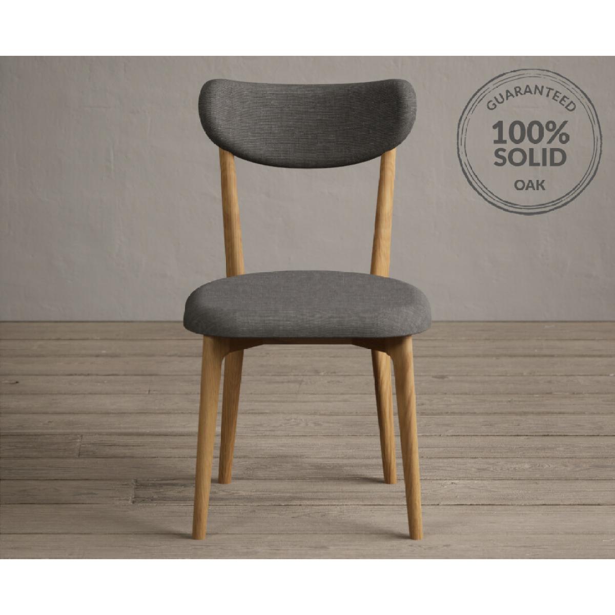 Nordic 150cm Solid Oak and Signal White Painted Dining Table with 2 Grey Nordic Chairs with 1 Grey Bench – image 8