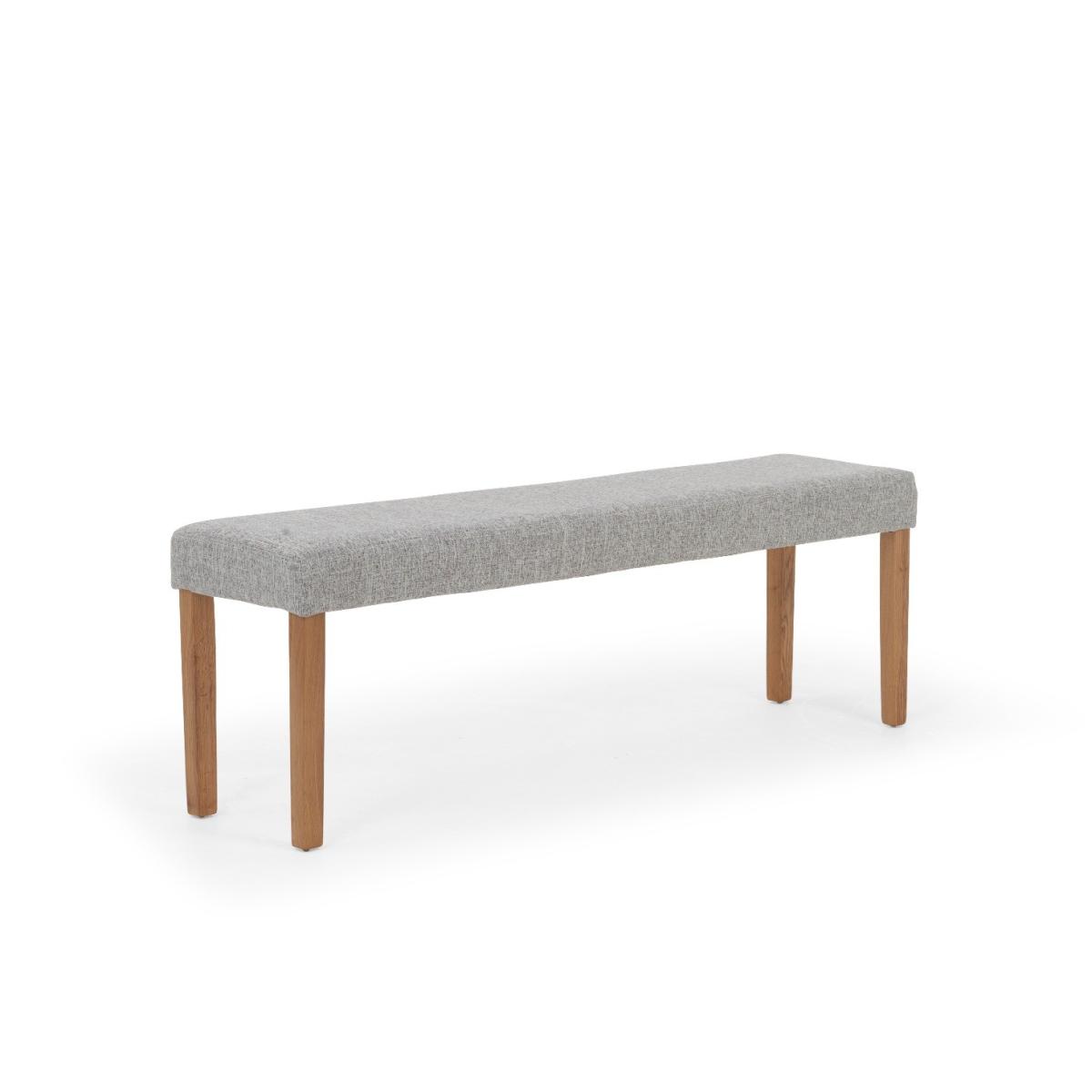 Oxford Solid Oak 150cm Dining Table with 2 Grey Lila Chairs with 2 Grey Benches – image 26