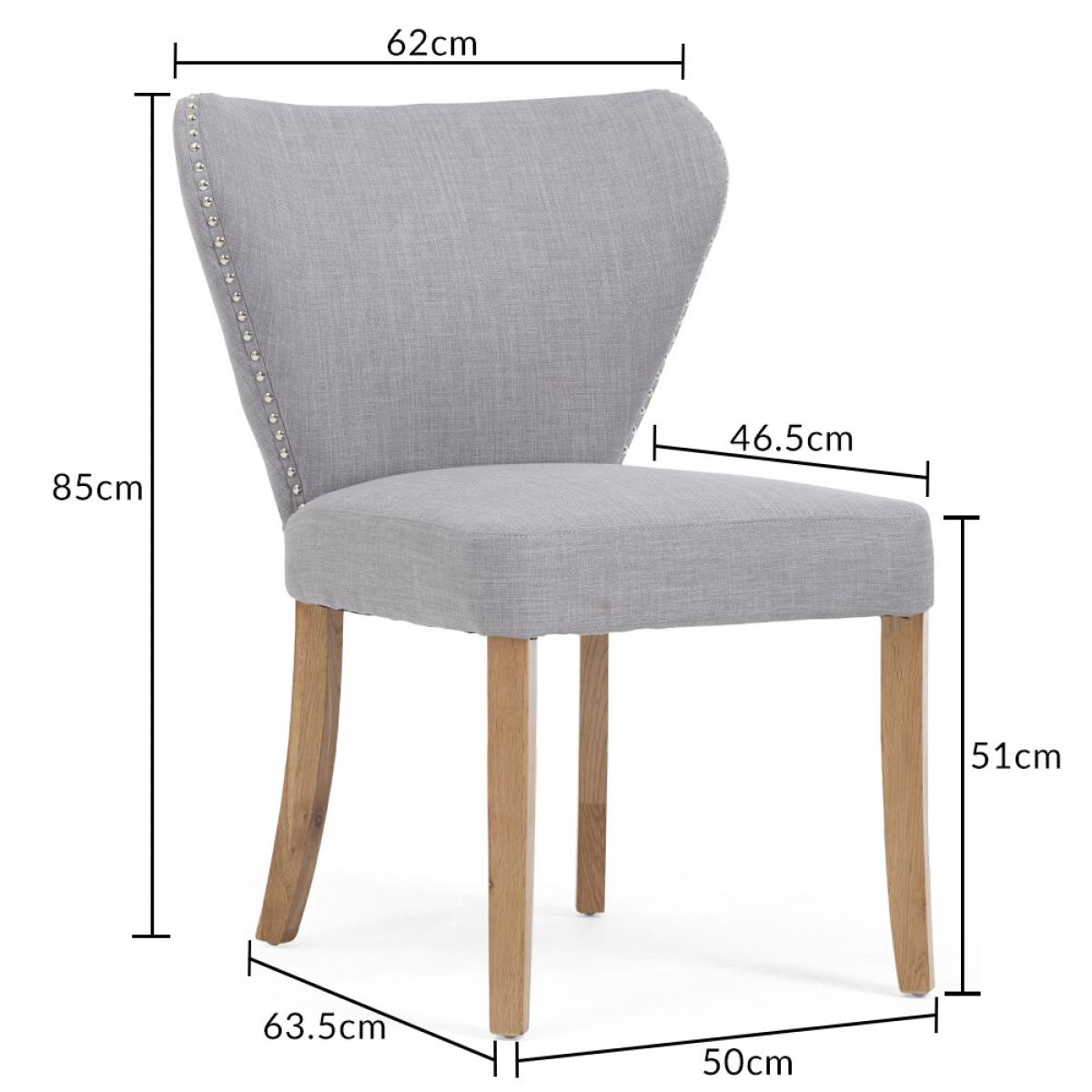 Thetford 150cm Oak Dining Table with 8 Grey Isla Chairs – image 16