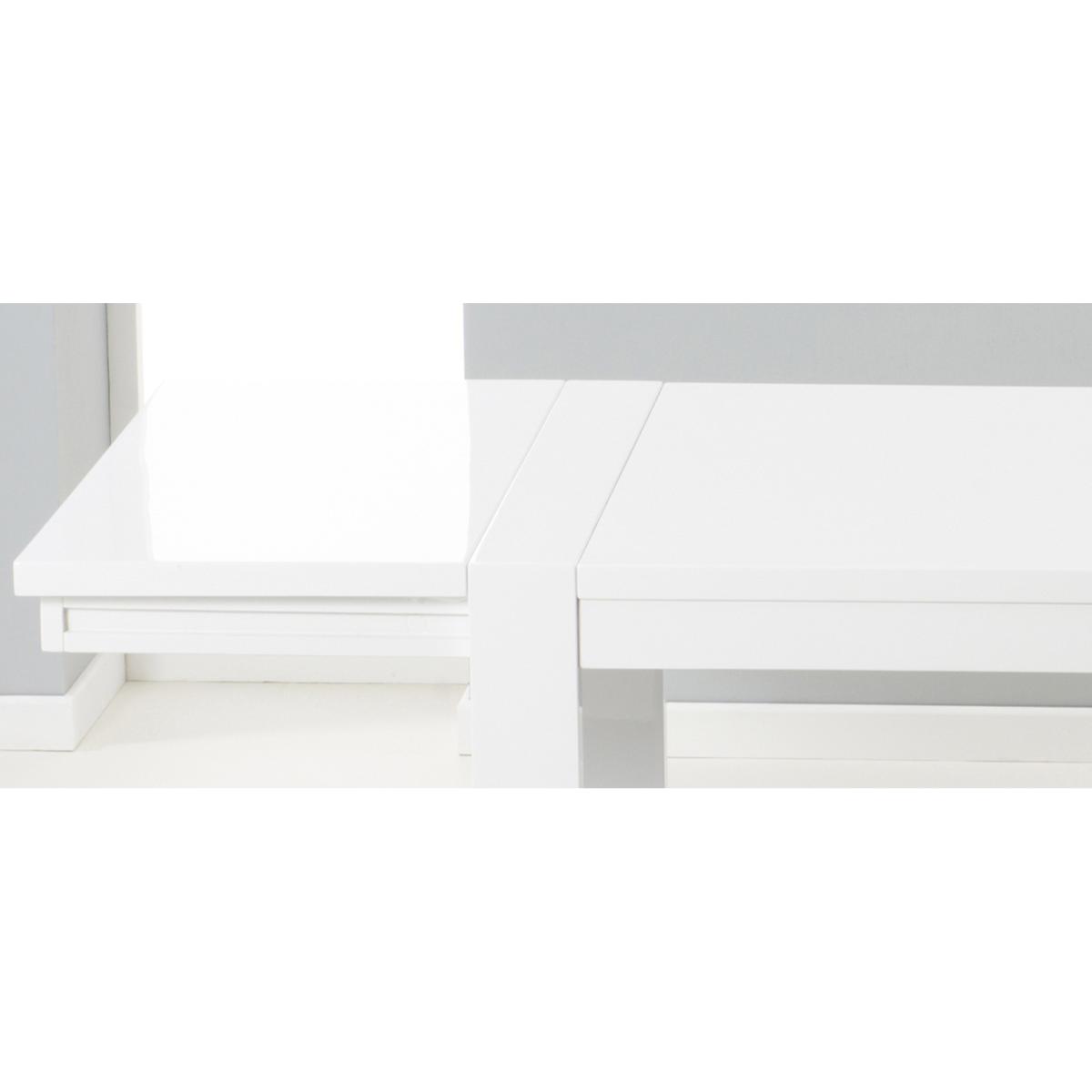 Extending Baltimore 200cm White High Gloss Dining Table With 4 Black Austin Chairs – image 18