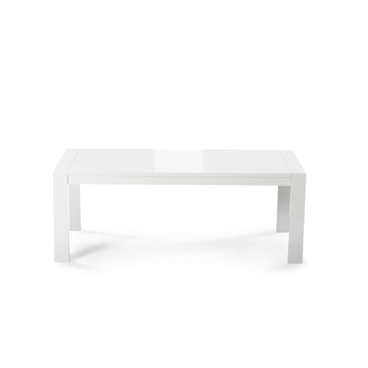 Extending Baltimore 200cm White High Gloss Dining Table With 4 Black Austin Chairs – image 20