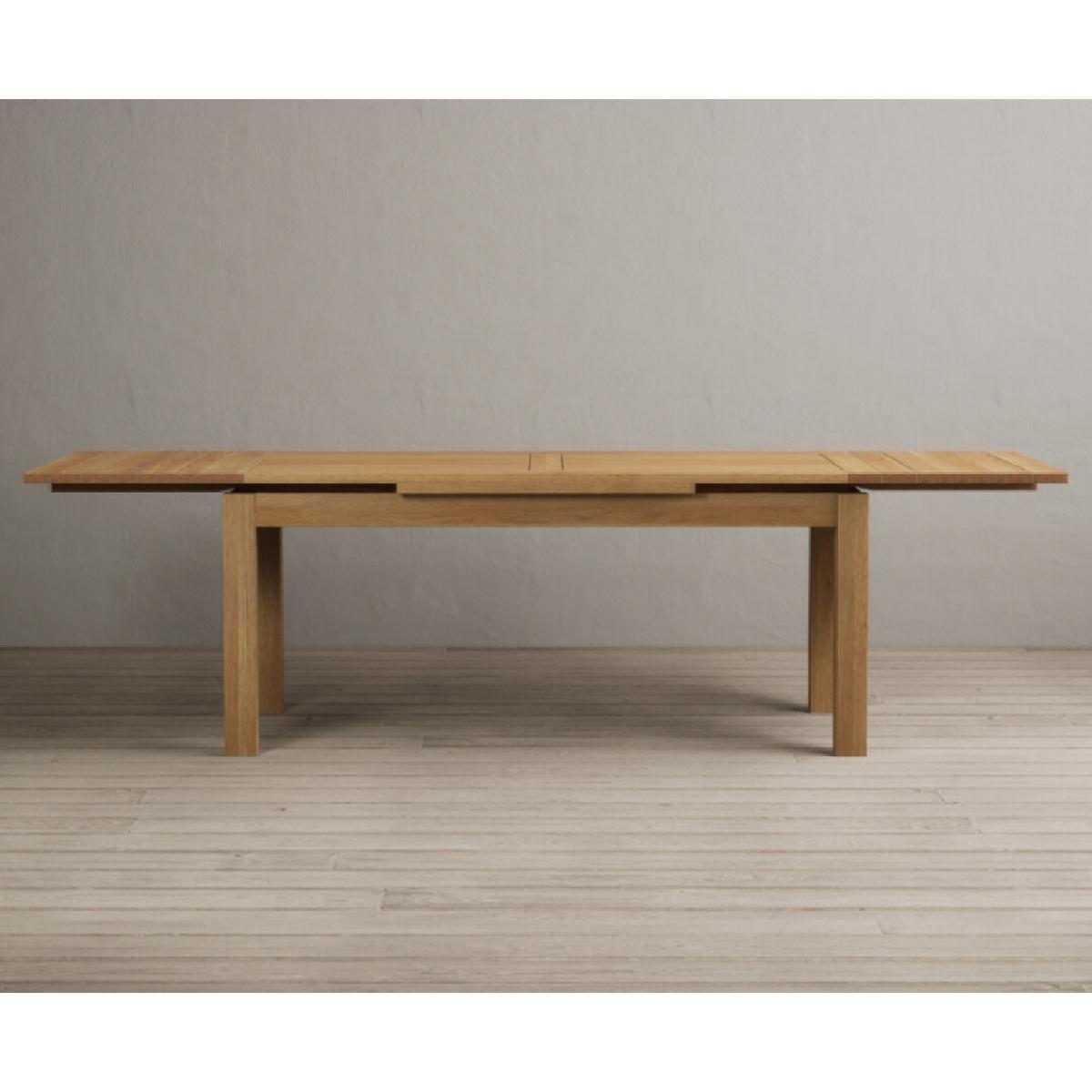 Extending Buxton 180cm Solid Oak Dining Table with 8 Brown Natural Chairs – image 26