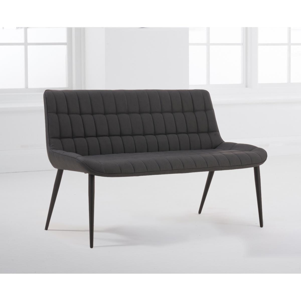 Thetford 180cm Oak Table With Heidi Grey Faux Leather Benches – image 3