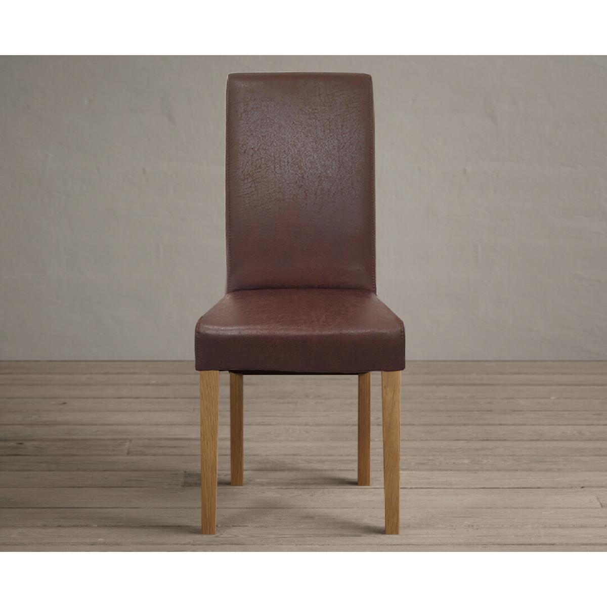 Hampshire 180cm Oak and Light Grey Extending Dining Table With 6 Natural Scroll Back Chairs – image 9