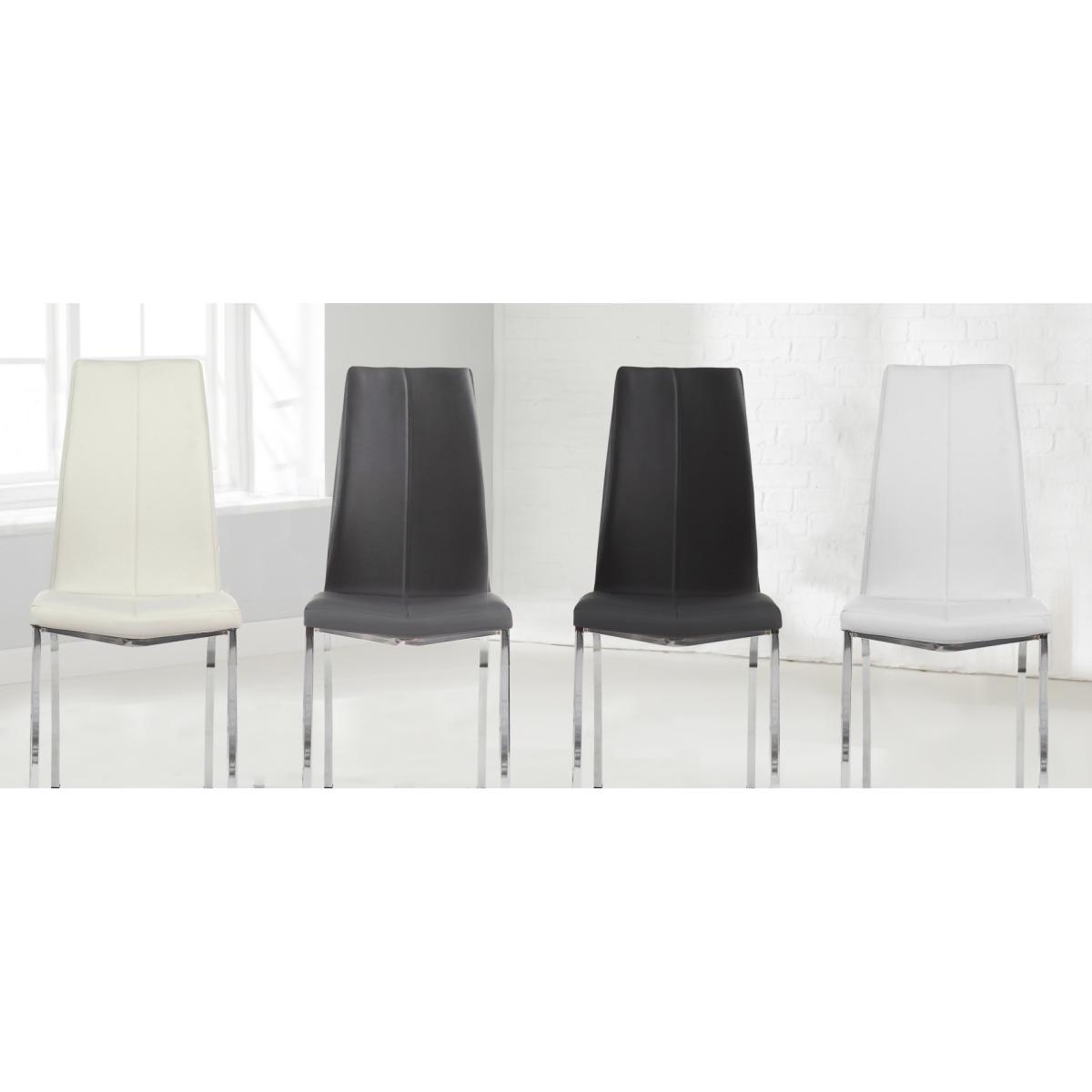 Denver 160cm Glass Dining Table With 8 Grey Cavello Chairs – image 17