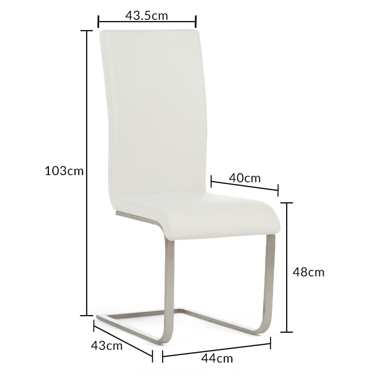Marino 220cm Marble-Effect Dining Table With 10 White Malaga Chairs – image 22