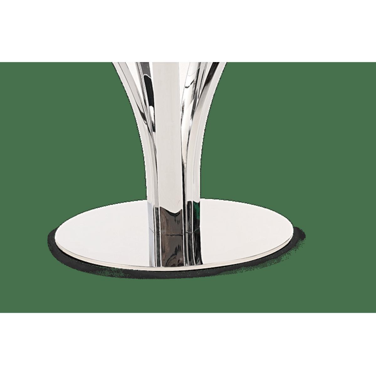 Ex-display Aria 110cm Glass Dining Table with 4 BLACK Calgary Faux Leather Chairs – image 9