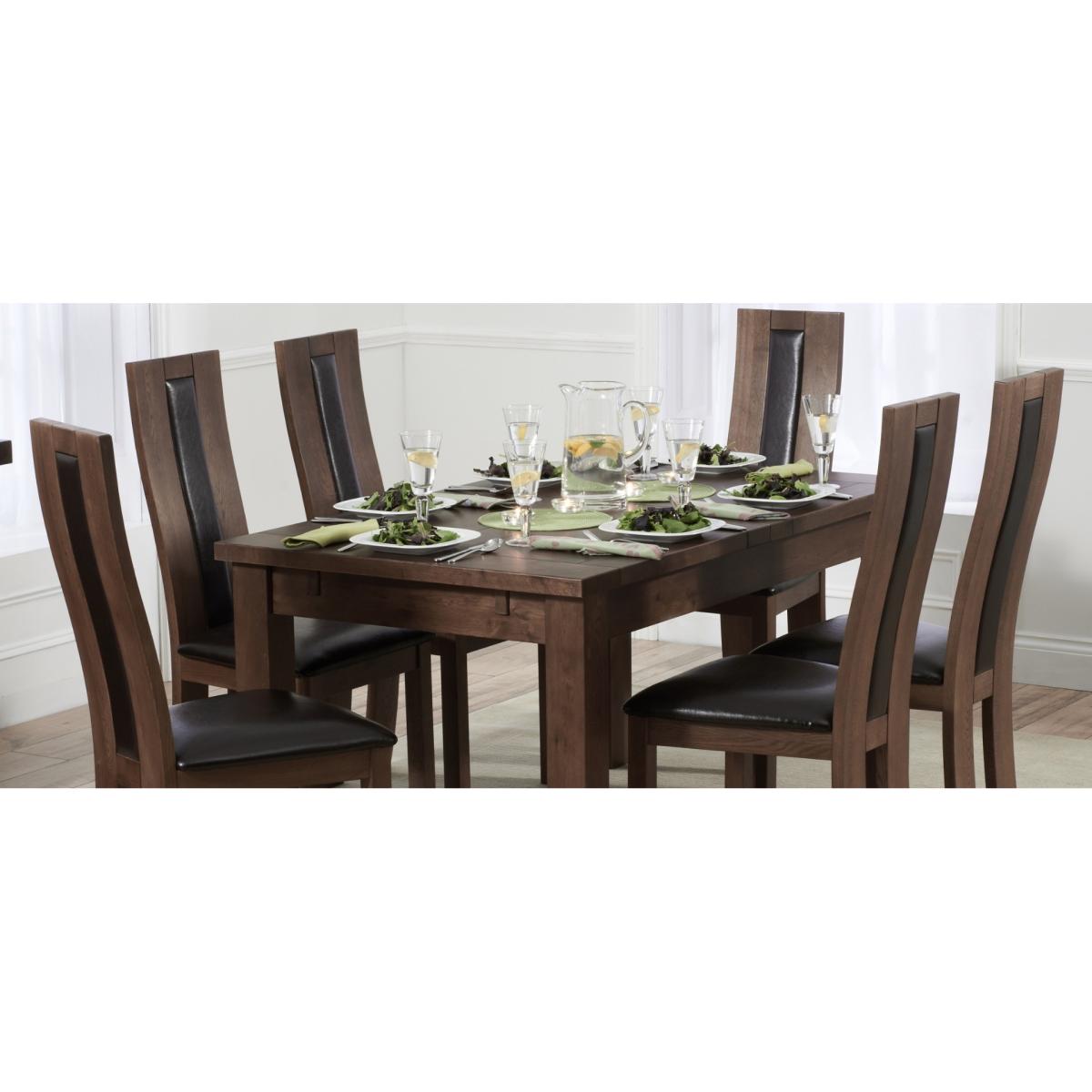 Kendal 150cm Solid Oak and Light Grey Painted Dining Table with 6 Light Grey Kendal Chairs – image 13