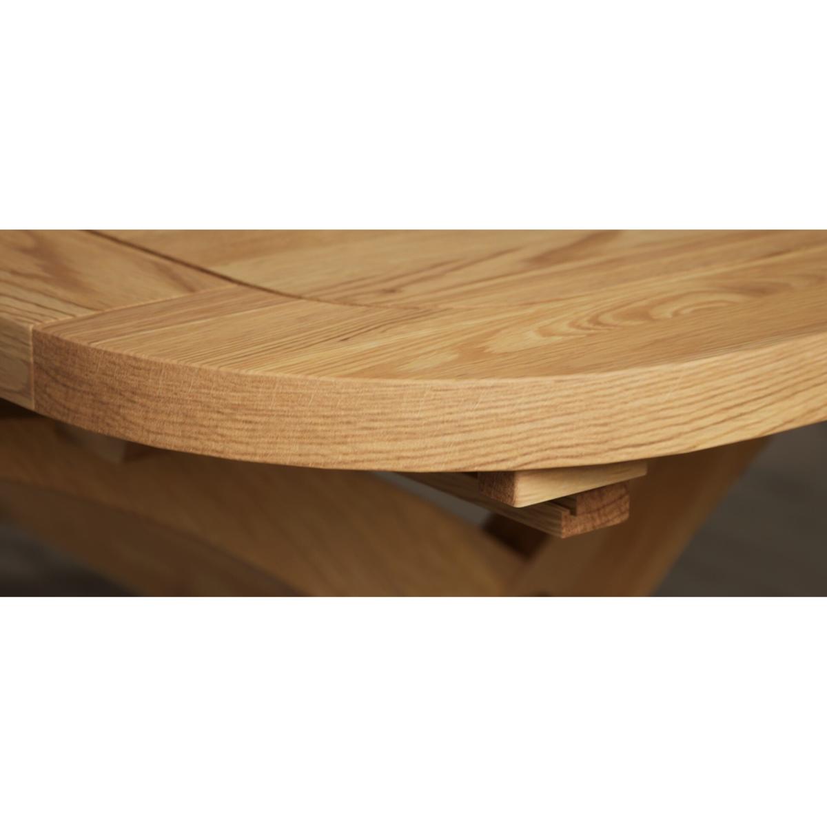 Atlas 180cm Solid Oak Extending Dining Table With 10 Grey Scroll Back Chairs – image 15