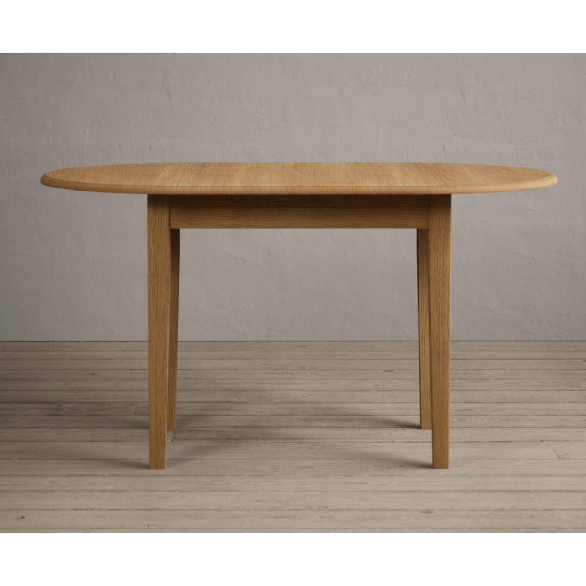 Extending Warwick Solid Oak Dining Table with 4 Blue Warwick Chairs – image 25
