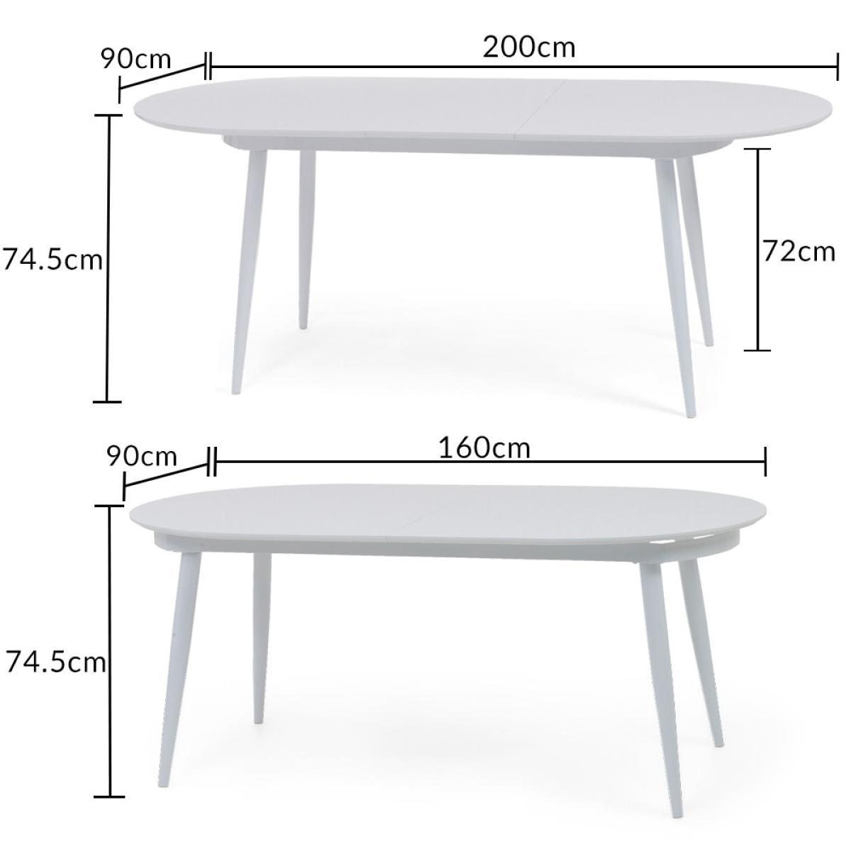 Olivia Extending Light Grey High Gloss Dining Table With 4 Grey Astrid Faux Leather Chairs – image 13